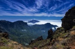 Blick auf die Caldera de Taburiente und Cumbre Vieja, Landschaftsfotografie La Palma, Foto, Bilder, Himmel, Wolken