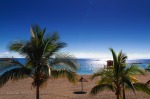 Strand in Santa Cruz de la Palma, Meer, Urlaub, Sand, Palmen, blauer Himmel, Foto, Bilder,
