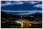 Wolkenfall über der Cumbre Nueva, La Palma, Nachtfotografie, Sternenhimmel, Nachthimmel, Foto